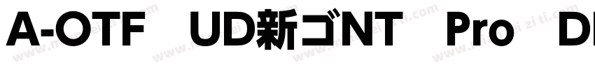 A-OTF　UD新ゴNT　Pro　DB字体转换